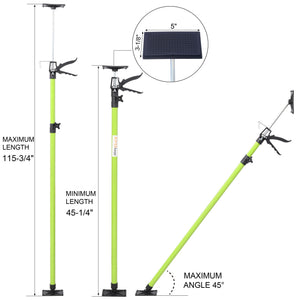 Adjustable Support Pole System For Drywalls And Cabinets With Carry Bag