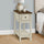 Accent End Table, 2 Tier, Narrow, Lamp, Storage Drawer, Charming Design - Best Buy Furniture