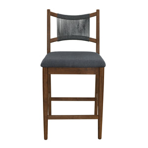 Arno Indoor Upholstered Wooden Counter Stool