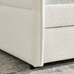Upholstered Daybed With Pop Up Trundle