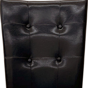 Britney - Synthetic Leather Side Chair (Set of 2) - Brown / Walnut
