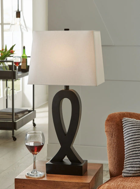 Markellton - Poly Table Lamp (Set of 2) - Black - Best Buy Furniture
