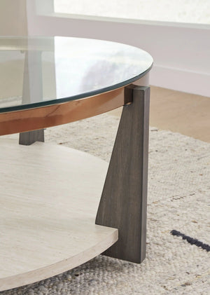 Frazwa - Round Cocktail Table - Multi - Best Buy Furniture