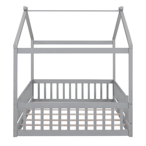 Bed House Bed Frame With Fence