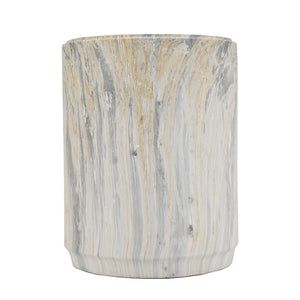 Modern Marble-Look Stool