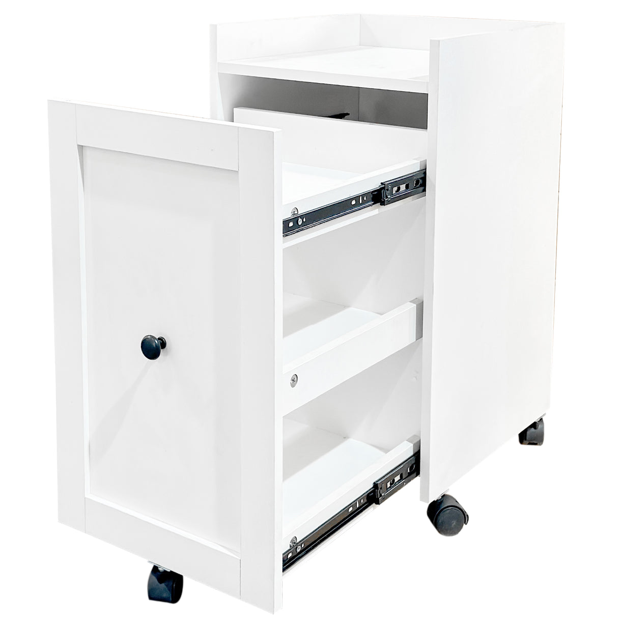Organizer for Pantry - Sliding Snack Cabinet with Wheels