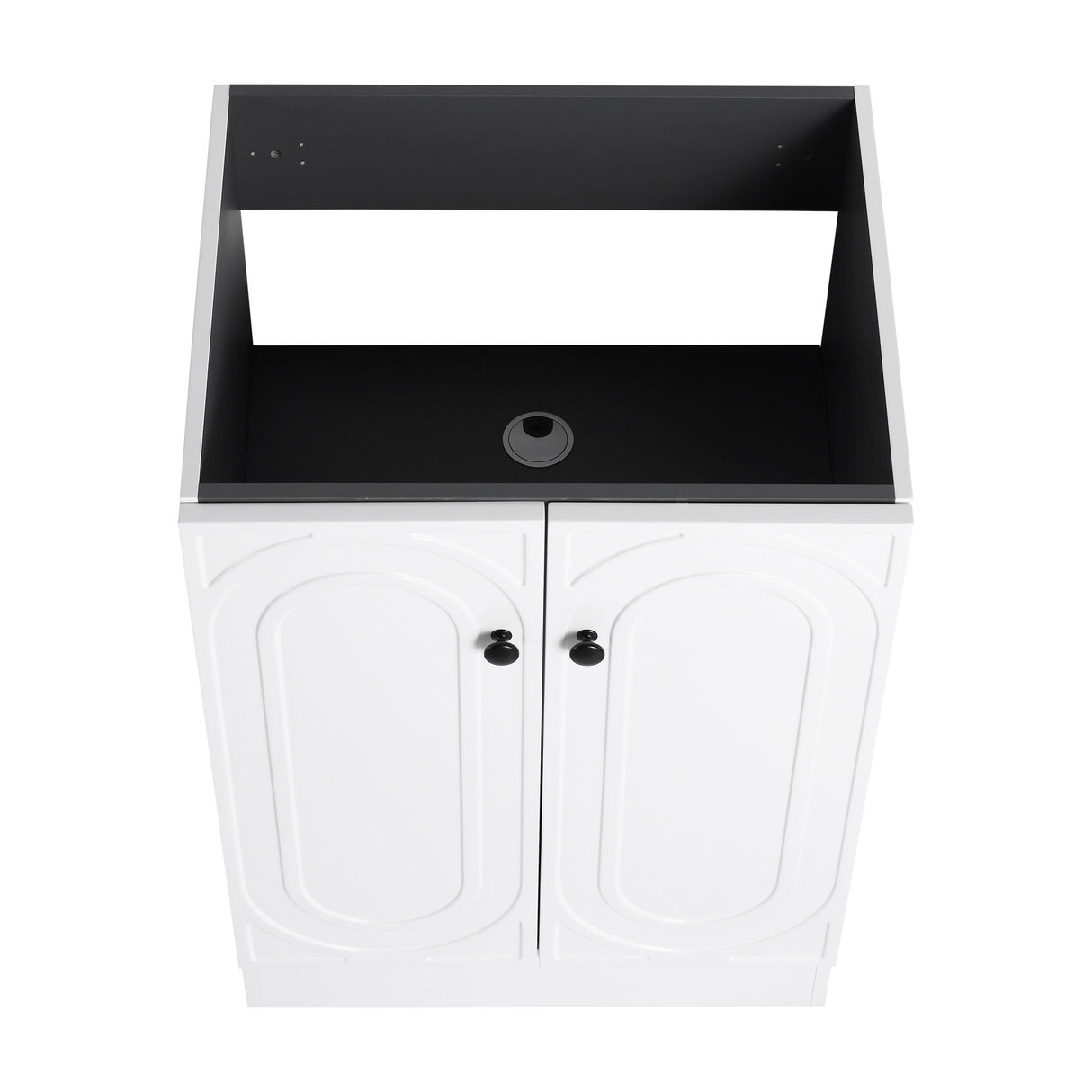 Contemporary Freestanding Bathroom Vanity With Resin Sink & Soft-Close Cabinet Doors