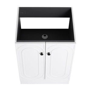 Contemporary Freestanding Bathroom Vanity With Resin Sink & Soft-Close Cabinet Doors