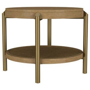 Benson - Round Table With Storage Shelf