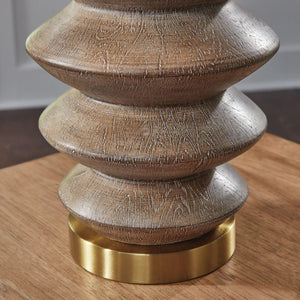 Jyllyard - Poly Table Lamp - Brown / Gold Finish - Best Buy Furniture