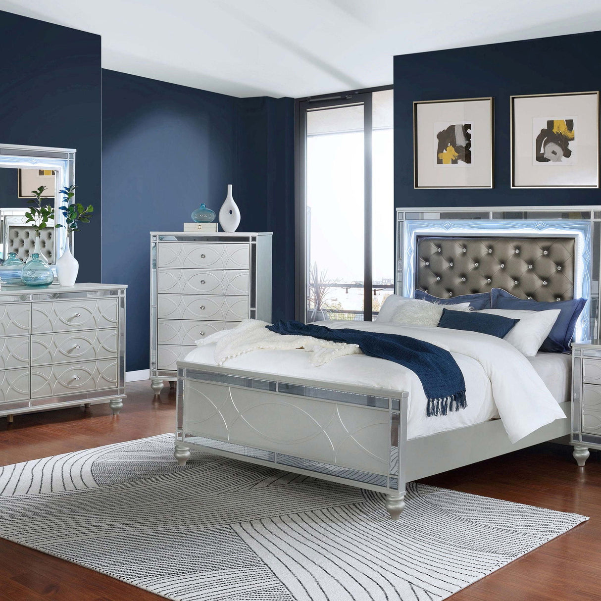 Menlo - 2 Drawer Nightstand - Gray