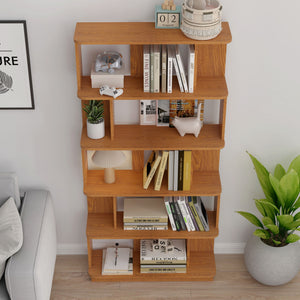 Modern 5 Tier Open Storage Bookcase