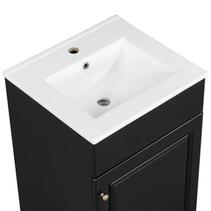 Bathroom Vanity With Sink, Cabinet With Adjustable Shelf
