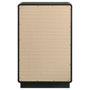 Burton - 5 Drawer Chest Of Drawers - Black