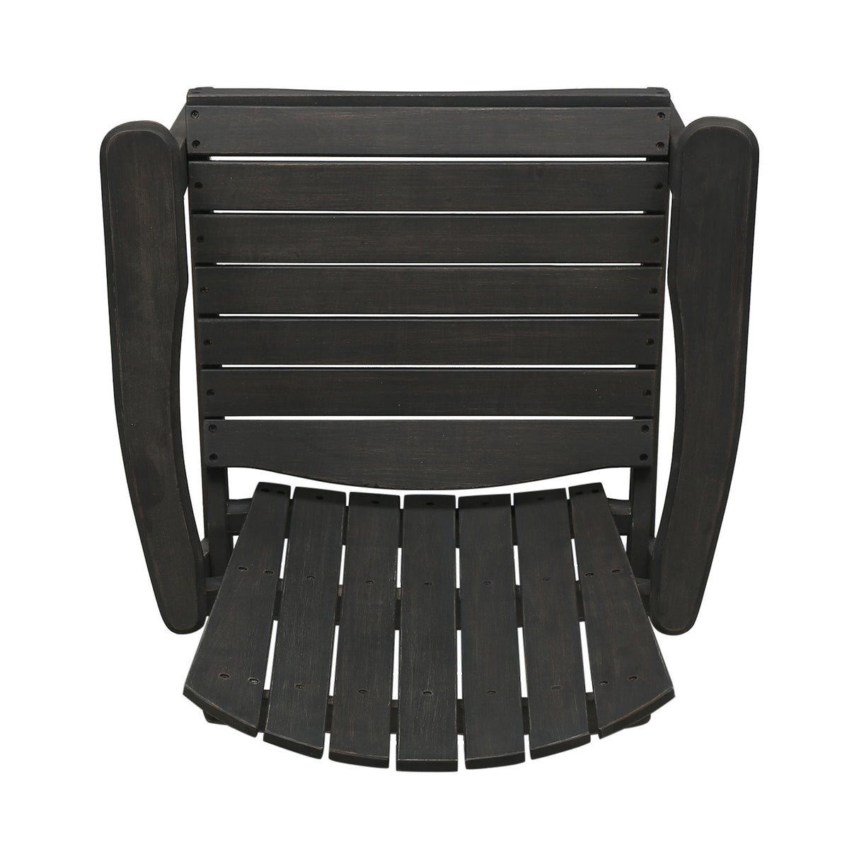 Outdoor Weather Resistant Acacia Wood Adirondack Dining Chairs (Set of 2)