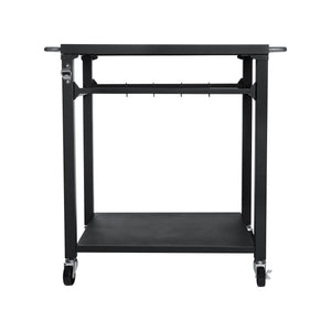 2-Tier Outdoor Grill Cart with Stainless Steel Top