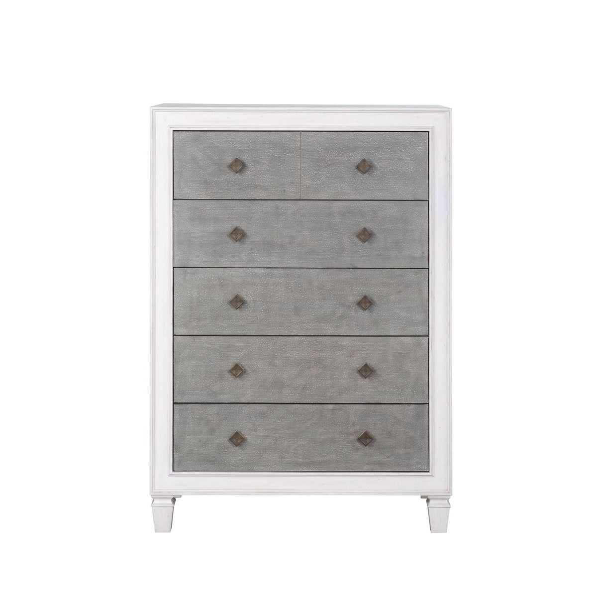 Katia - Weathered Chest - White - Best Buy Furniture