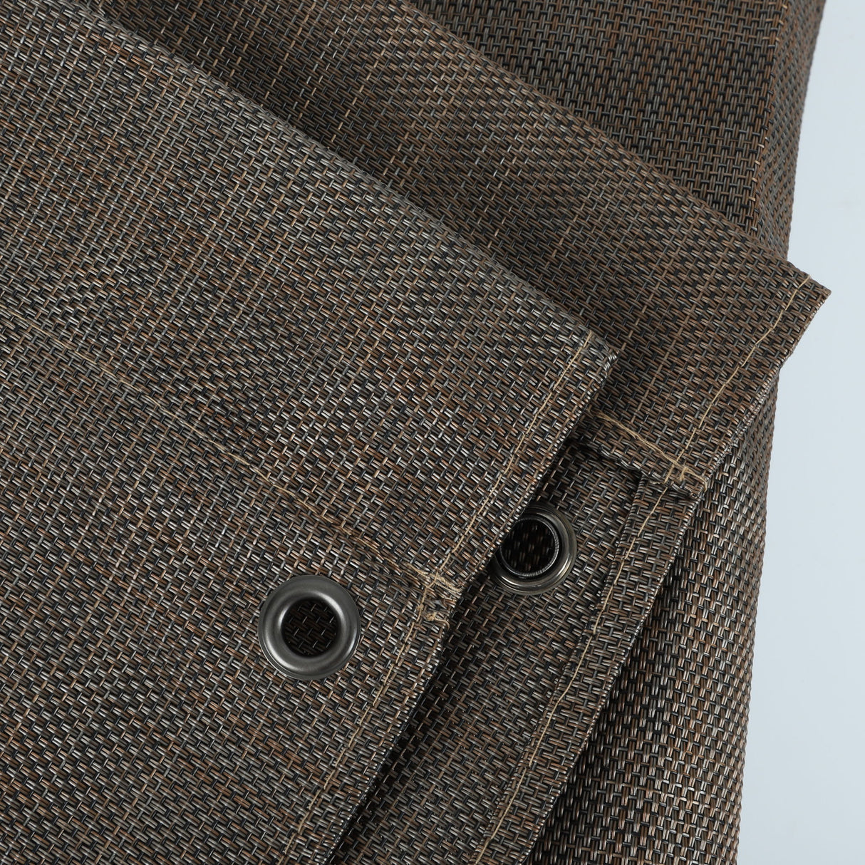 13' X 7.7' Outdoor Pergola Sun Shade Cover Cloth Patio Canopy Hdpe Permeable With Grommets - Brown
