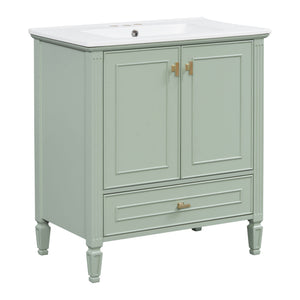 Freestanding Vanity With 1 Drawer & 2 Soft Close Doors With Door Mounted Storage
