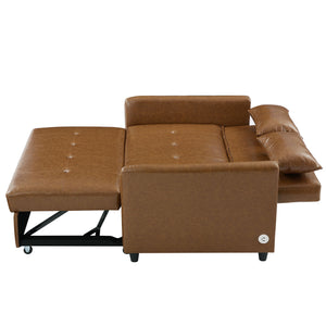 Convertible Sleeper Sofa Bed With 3 USB Ports