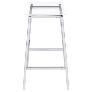 Staten - Backless Bar Stool (Set of 2) - Chrome