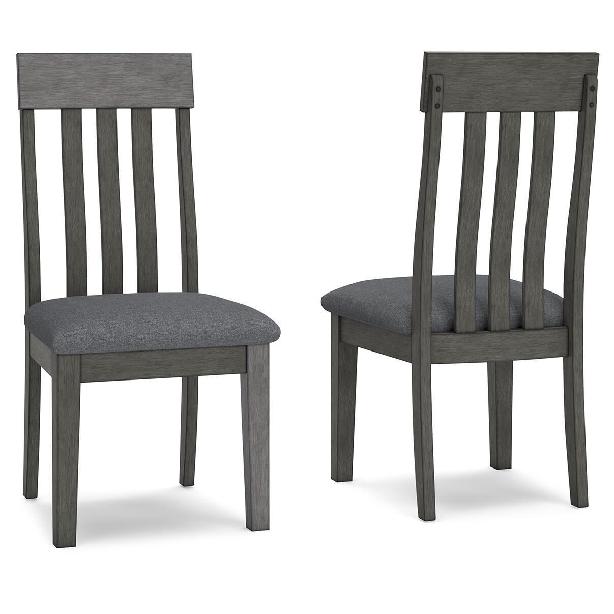Hallanden - Dining UPH Side Chair (Set of 2) - Black / Gray