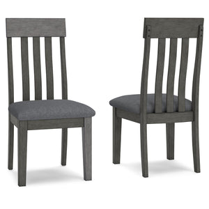 Hallanden - Dining UPH Side Chair (Set of 2) - Black / Gray