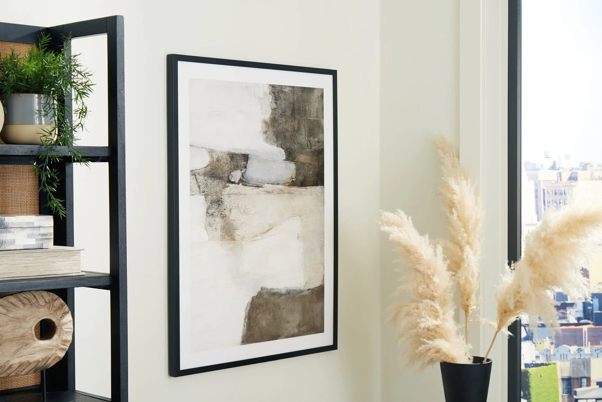 Aldricton - Wall Art - Brown / White - Best Buy Furniture