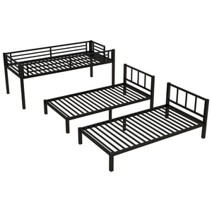 Metal Triple Bunk Bed for Kids
