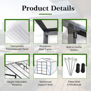 Gain Height Windproof Aluminum house With Raised Base