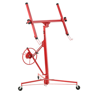 Drywall Lift Panel Hoist Jack Lifter With Caster Wheels And Telescopic Arm