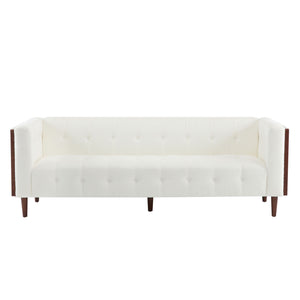 Contemporary 3 Seater Sofa With Tufted Design