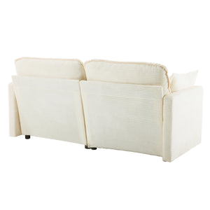 69" Plush Cloud Loveseat: Modular 2-Seater Sectional Sofa