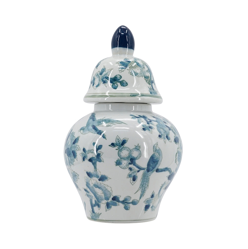 7.9x6.3x13" Porcelain Ginger Jar