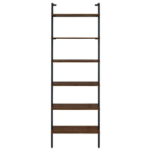 Christy - Owens - 6 Shelf Wall Bookshelf - Walnut