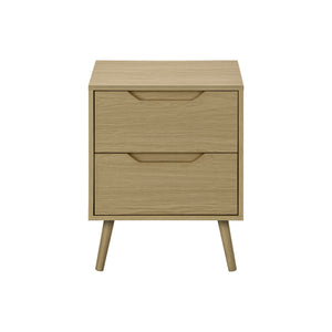 Accent Table With Storage Drawers - Natural