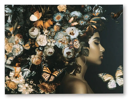 Valfer - Wall Art - Orange / Black / White - Best Buy Furniture