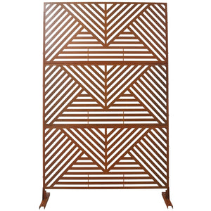 Freestanding Outdoor & Indoor Freestanding Metal Privacy Screen