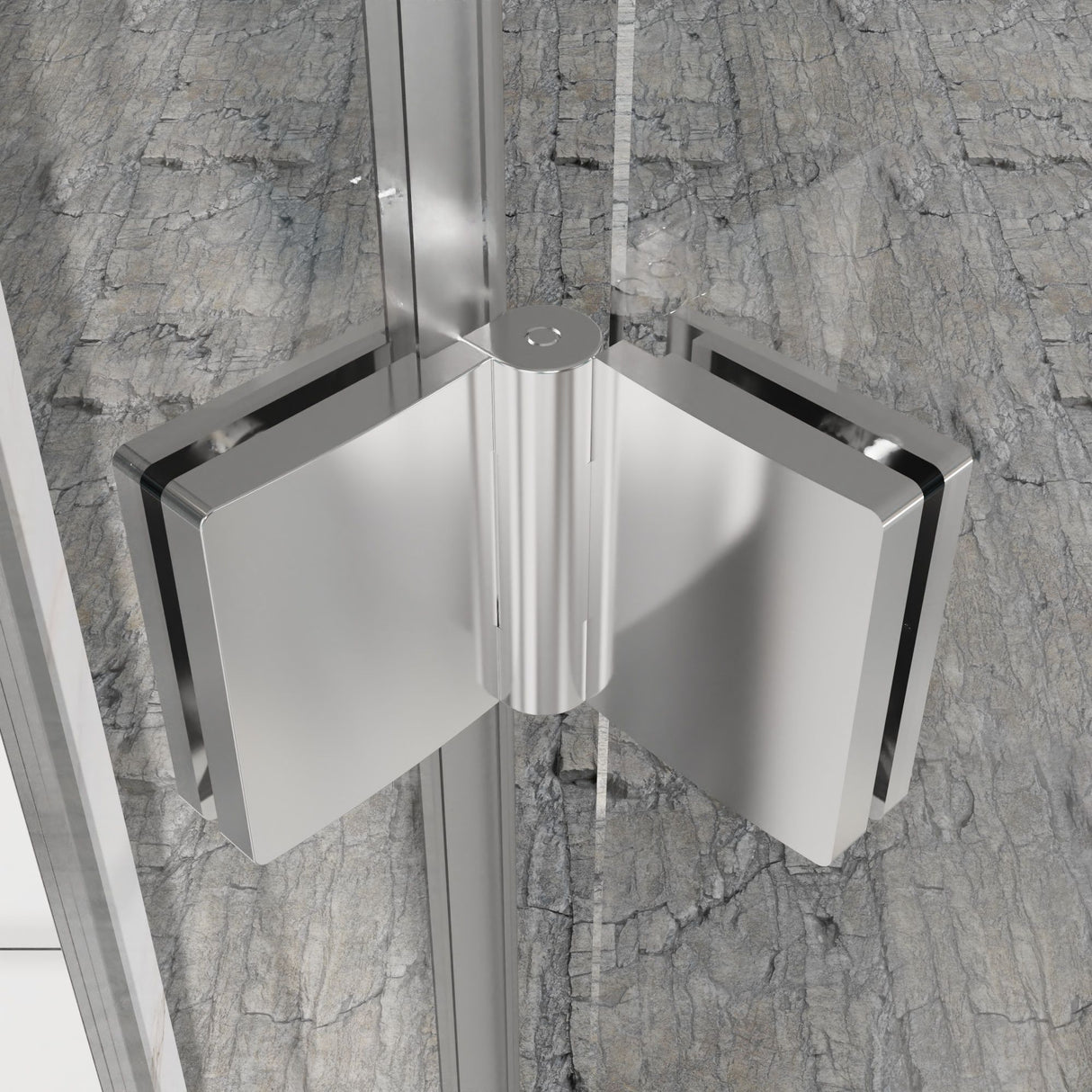 Frameless Bi Fold Shower Doors 30" W X 72" H - Chrome