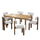 7 Piece Dining Set With Upholstered Armless Chairs And Table - Best Buy Furniture