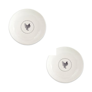 Stoneware-Farmhouse-Chicken-Platter-(Set-of-2)-Serving-Platters