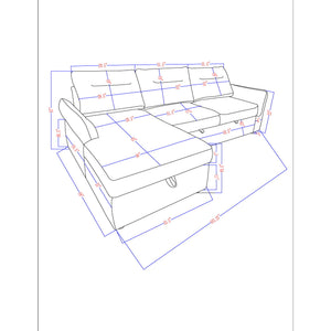 Montana - Sofabed With Storage - Gray