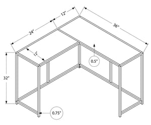 Corner Accent Console Table For Entryway, Unique L-Shaped Design - Best Buy Furniture