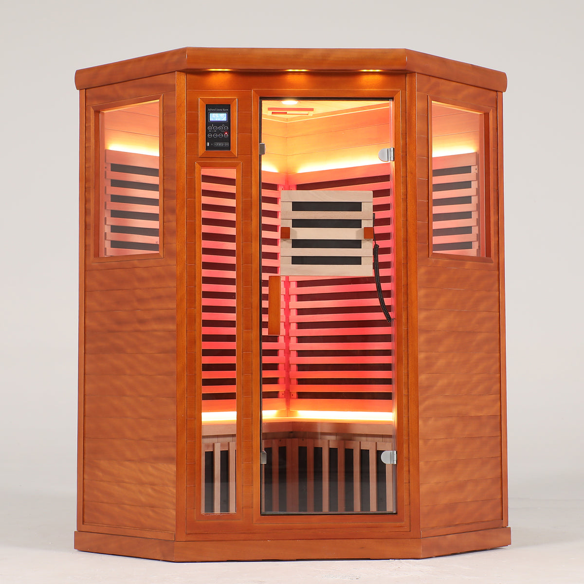 Two Persons Far Infrared Corner Sauna Room - Low EMF