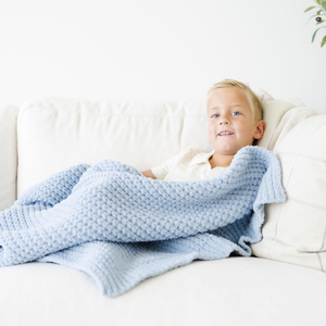 WAFFLE KNIT TODDLER BLANKETS
