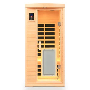 Low EMF Hemlock Wood Far-Infrared Indoor Sauna Room