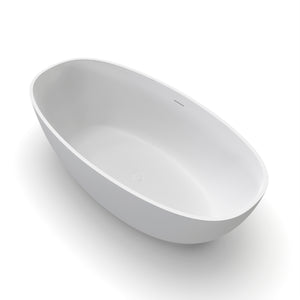 61 Inch Small Size Artificial Stone Solid Surface Freestanding Bathroom Bathtub