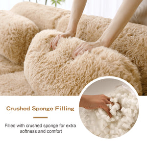 114'' Soft And Fluffy Modular Sectional Sofa