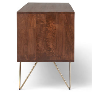 Hunter - TV Media Stand - Umber Brown Stain