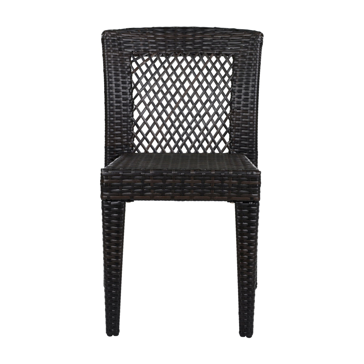 7 Piece Outdoor Dining Set With Table And 6 Chairs - Brown Multi